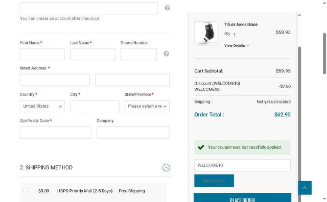 BioSkin checkout page showing BioSkin promo code box | Screenshot taken by SimplyCodes community member on May 30, 2025