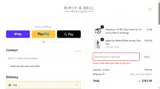 Birch & Bell Boutique coupon verification screenshot