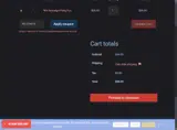 WELCOME10 coupon verification screenshot