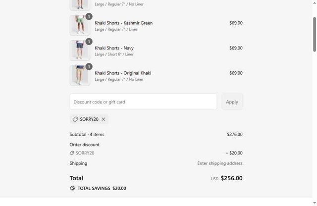 Birddogs checkout page showing Birddogs discount code box | Screenshot taken by SimplyCodes community member on Aug 20, 2025