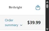 Birthright coupon verification screenshot