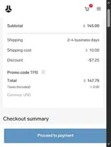 TPB coupon verification screenshot