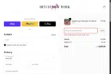 Bitch New York coupon verification screenshot