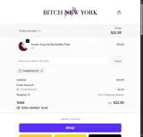 Bitch New York coupon verification screenshot