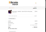 Bitcoin Merch coupon verification screenshot