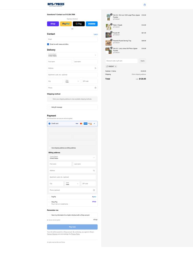 Bits and Pieces checkout page showing Bits and Pieces coupon code box | Screenshot taken by SimplyCodes community member on Sep 3, 2025