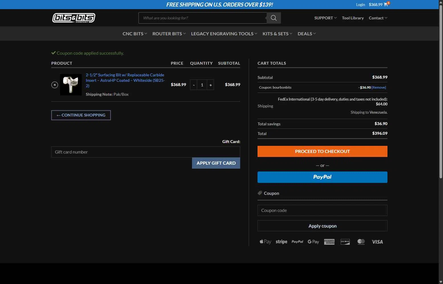 Bits & Bits Company checkout page showing Bits & Bits Company promo code box | Screenshot taken by SimplyCodes community member on Jan 19, 2026