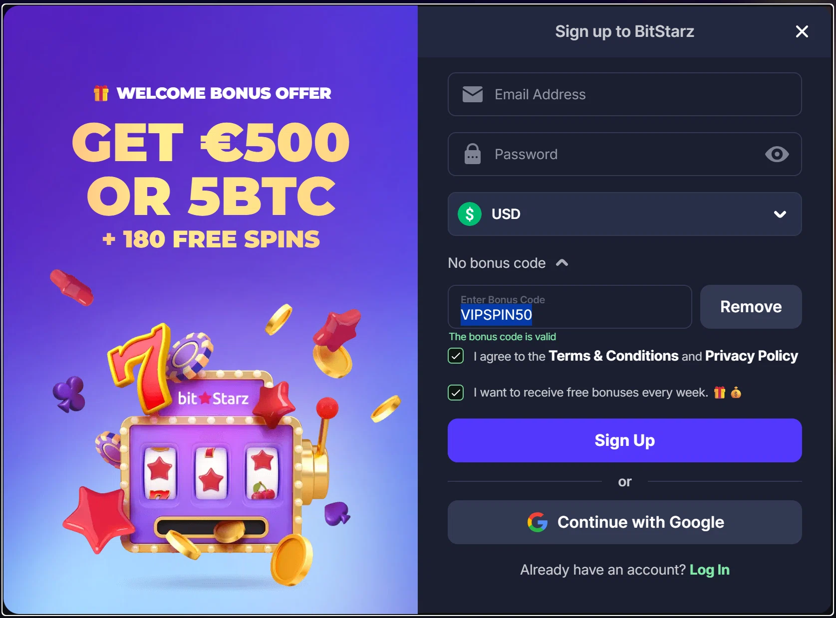 BitStarz Bonus Code