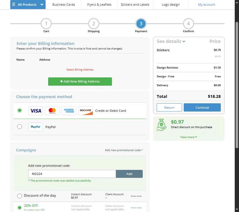 BIZAY checkout page showing BIZAY promo code box | Screenshot taken by SimplyCodes community member on Feb 5, 2026