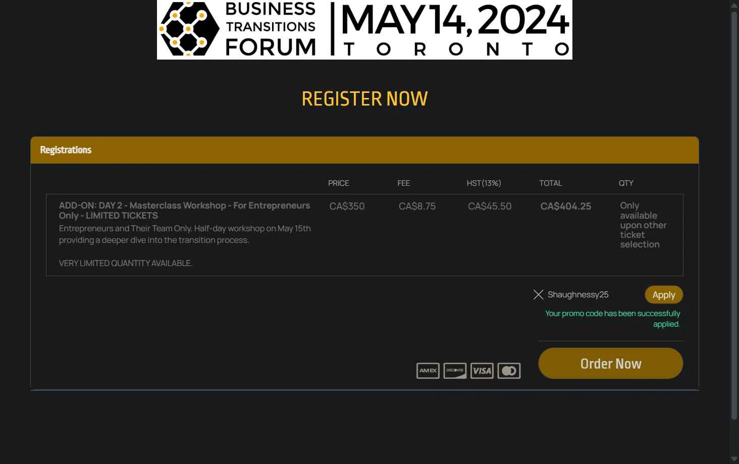 Bizzabo checkout page showing Bizzabo promo code box | Screenshot taken by SimplyCodes community member on Dec 4, 2025