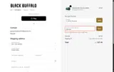 Black Buffalo coupon verification screenshot