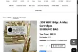Black Dot Ammunition coupon verification screenshot