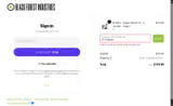 Black Forest Industries coupon verification screenshot