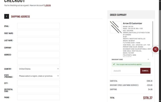 BlackOvis.com checkout page showing BlackOvis.com discount code box | Screenshot taken by SimplyCodes community member on Aug 6, 2025