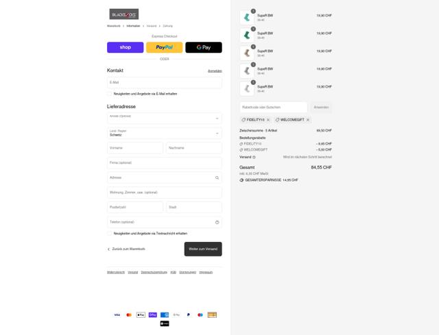 Blacksocks checkout page showing Blacksocks promo code box | Screenshot taken by SimplyCodes community member on Sep 8, 2025