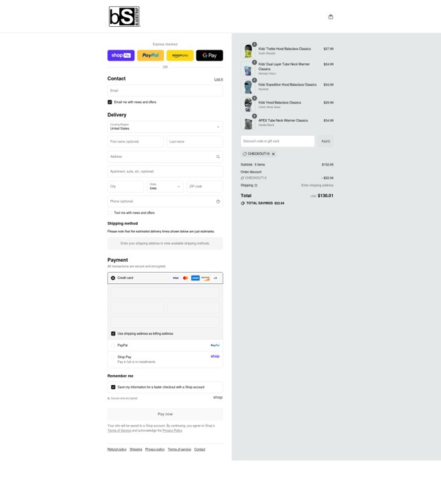 BlackStrap checkout page showing BlackStrap discount code box | Screenshot taken by SimplyCodes community member on Aug 23, 2025