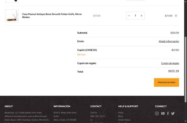 BladeOps checkout page showing BladeOps coupon code box | Screenshot taken by SimplyCodes community member on Aug 21, 2025