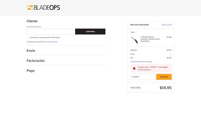 BladeOps checkout page showing BladeOps coupon code box | Screenshot taken by SimplyCodes community member on Aug 30, 2025