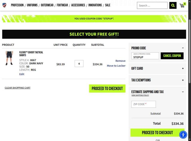 Blauer checkout page showing Blauer promo code box | Screenshot taken by SimplyCodes community member on Jul 13, 2025