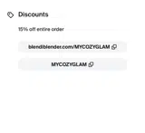Blendi Blender coupon verification screenshot