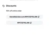 Blendi Blender coupon verification screenshot