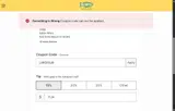 LARGESUB coupon verification screenshot