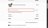 Bliss Boutiques coupon verification screenshot