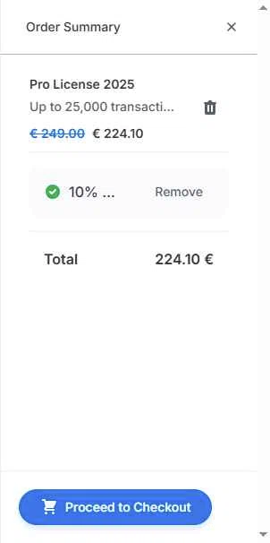 Blockpit checkout page showing Blockpit promo code box | Screenshot taken by SimplyCodes community member on Sep 19, 2025