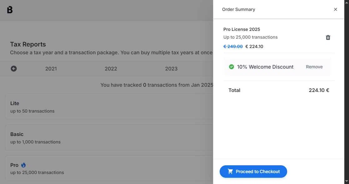 Blockpit checkout page showing Blockpit promo code box | Screenshot taken by SimplyCodes community member on Sep 27, 2025
