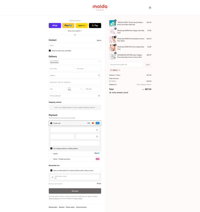 Blooming Koco checkout page showing Blooming Koco promo code box | Screenshot taken by SimplyCodes community member on Sep 8, 2025