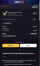 BLOXBOOM coupon verification screenshot