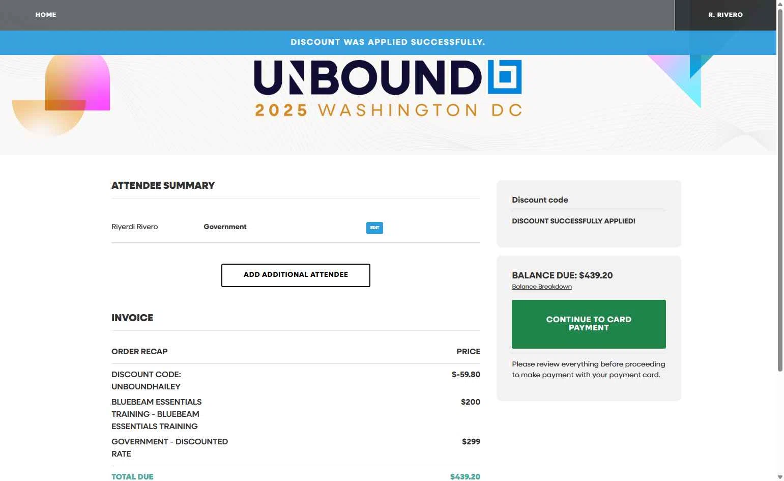 Bluebeam Revu checkout page showing Bluebeam Revu promo code box | Screenshot taken by SimplyCodes community member on Jul 25, 2025