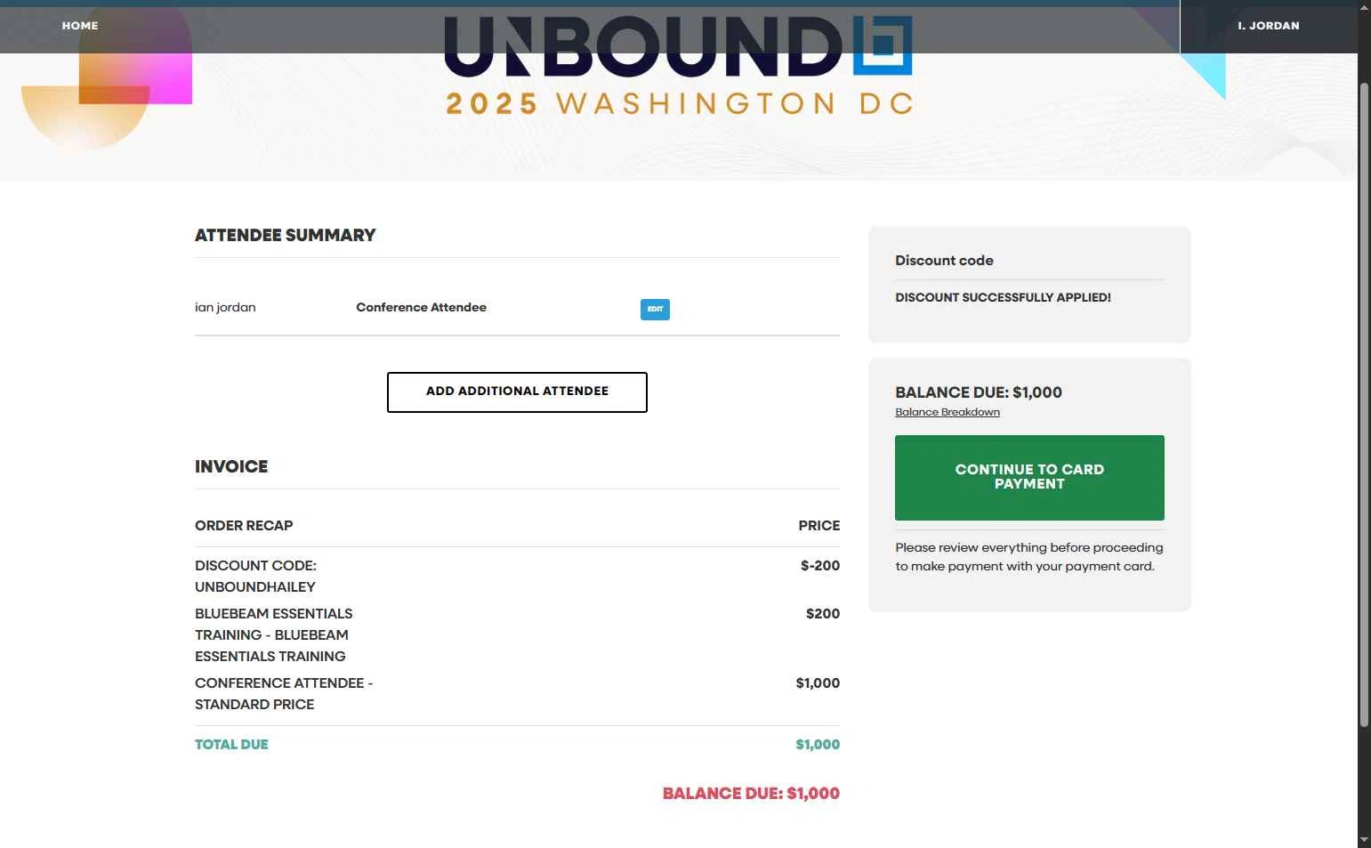 Bluebeam Revu checkout page showing Bluebeam Revu promo code box | Screenshot taken by SimplyCodes community member on Aug 21, 2025