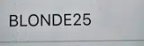 BLONDE25 coupon verification screenshot