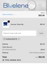 ALINAALINA27M coupon verification screenshot