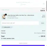 CAMILLEKEYS coupon verification screenshot
