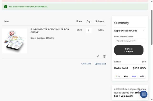 Blueprint Tutoring checkout page showing Blueprint Tutoring promo code box | Screenshot taken by SimplyCodes community member on Aug 23, 2025