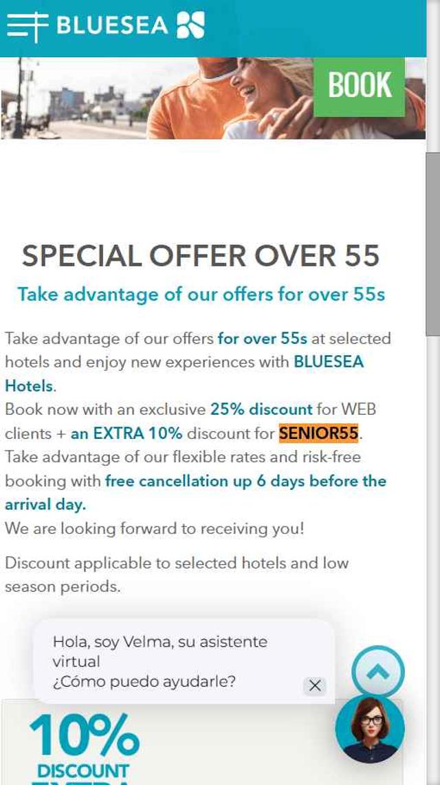 Blue Sea Hotels checkout page showing Blue Sea Hotels discount code box | Screenshot taken by SimplyCodes community member on Jul 25, 2025