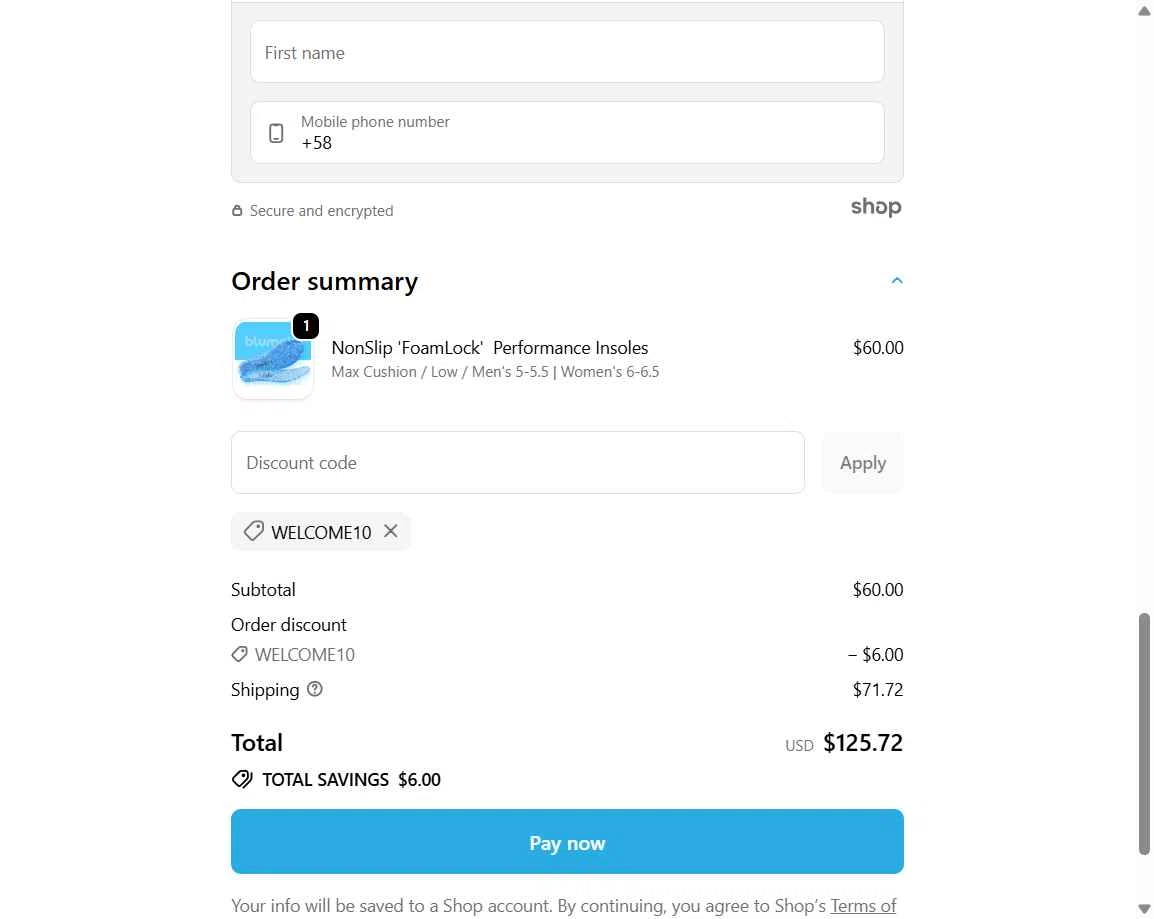 Blumaka checkout page showing Blumaka promo code box | Screenshot taken by SimplyCodes community member on Jan 1, 2026