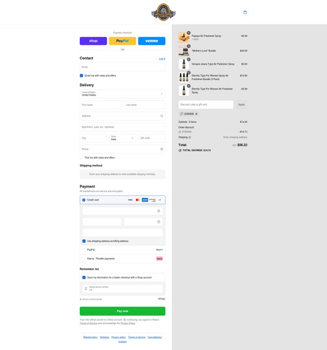 BluntPower checkout page showing BluntPower discount code box | Screenshot taken by SimplyCodes community member on Sep 7, 2025