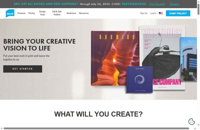 Blurb checkout page showing Blurb promo code box | Screenshot taken by SimplyCodes community member on Jul 17, 2025