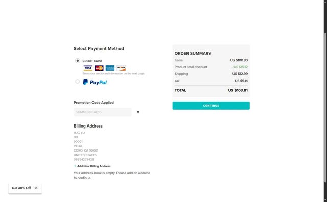 Blurb checkout page showing Blurb promo code box | Screenshot taken by SimplyCodes community member on Jul 17, 2025