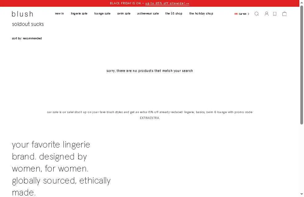 Blush Lingerie checkout page showing Blush Lingerie discount code box | Screenshot taken by SimplyCodes community member on Nov 14, 2025