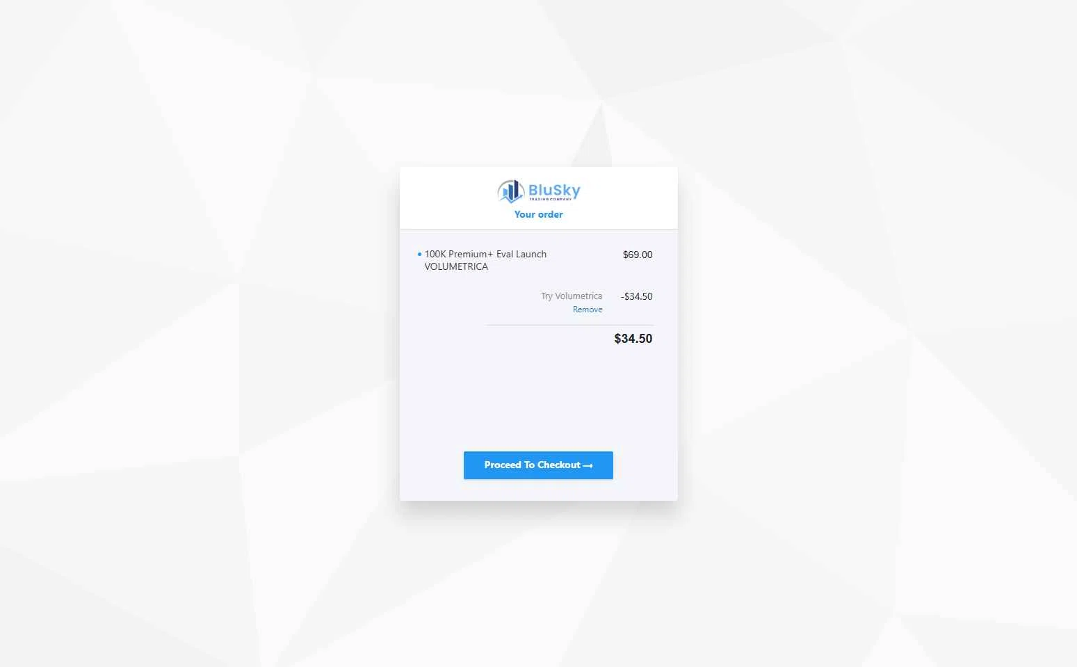 BluSky checkout page showing BluSky promo code box | Screenshot taken by SimplyCodes community member on Jan 31, 2026