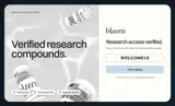 Bluum Peptides coupon verification screenshot