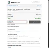 BMWSALE1 coupon verification screenshot