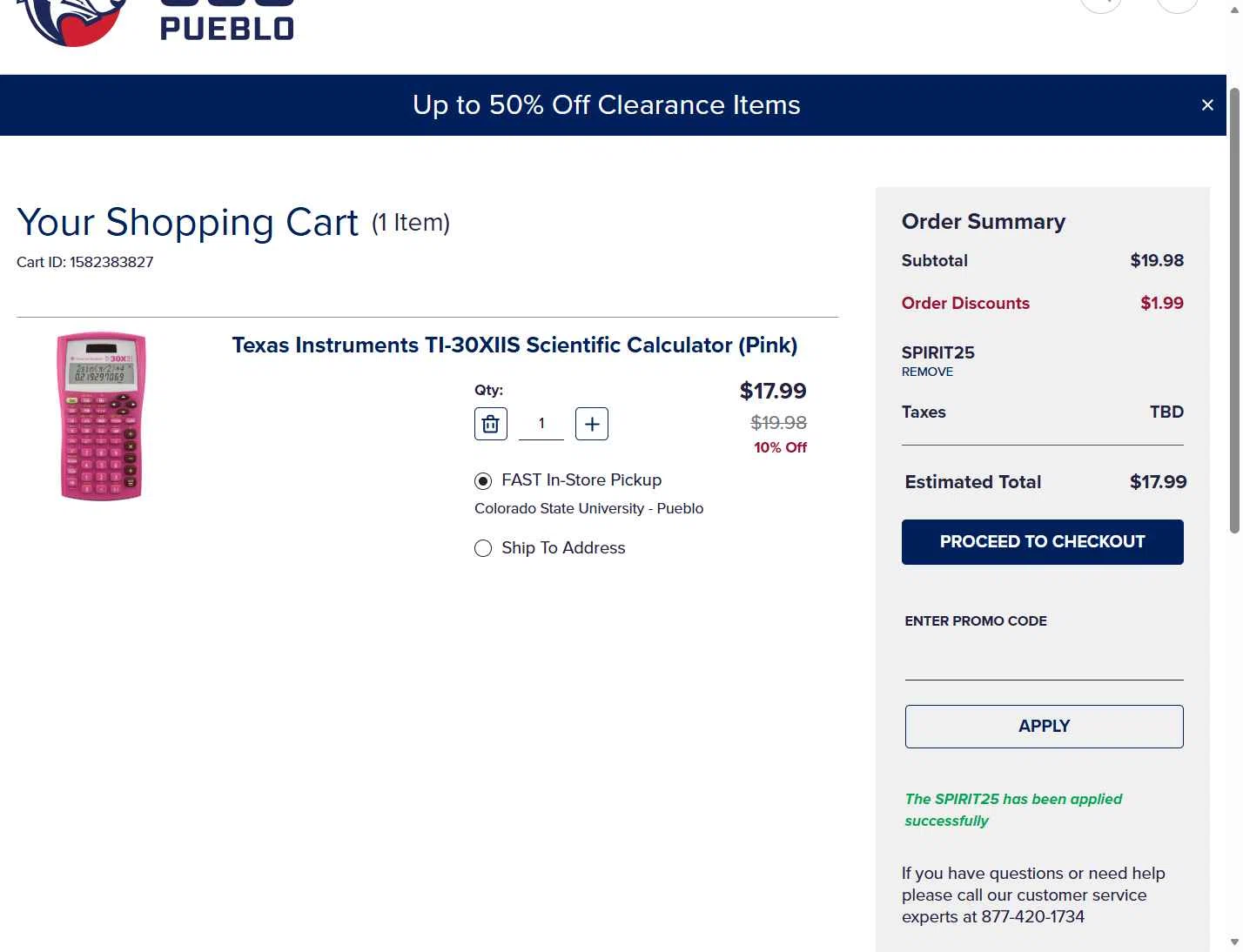 Barnes & Noble College checkout page showing Barnes & Noble College promo code box | Screenshot taken by SimplyCodes community member on Dec 28, 2025