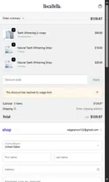 LINDS4GRLS coupon verification screenshot