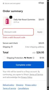 FULLERFASTER coupon verification screenshot