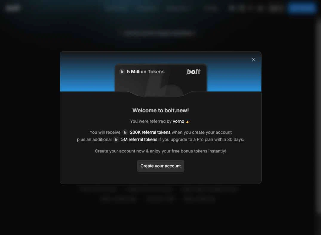 Bolt.new checkout page showing Bolt.new promo code box | Screenshot taken by SimplyCodes community member on Jun 21, 2025